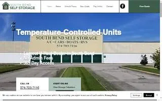 South Bend Self Storage website