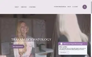 Trayam Dermatology of Mishawaka website