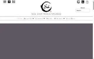 Sol Hot Yoga Studio website
