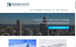 The Keuling Law Firm of St. John website