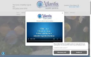 Atlantis Aquatic Gardens website