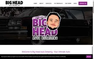 Big Head Auto Detailing website
