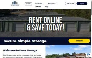 Dove Storage - Terre Haute website