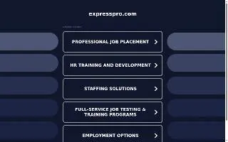 Express Employment Professionals of Terre Haute website