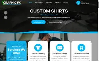 Graphic FX Custom Design & Screen Printing website
