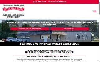 Overhead Door Company of Terre Haute website