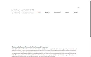 Tender Moments Preschool website