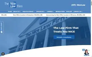 The Nice Law Firm, LLP of Terre Haute website