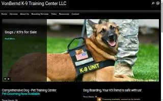 Vonbernd K9 Training Ctr LLC website