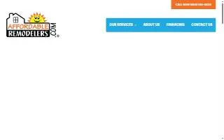 Affordable Remodelers website