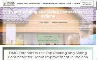 DMG Exteriors of Valparaiso website