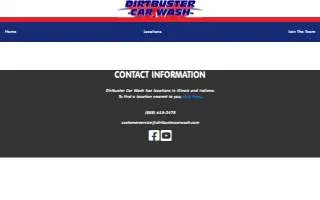 Dirtbuster Car Wash website