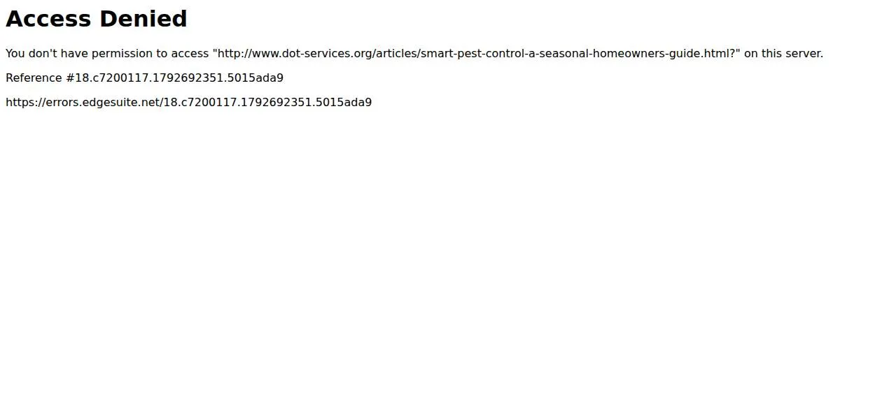 Ecology Pest Control website
