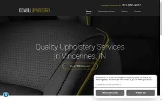 Kidwell Upholstery website