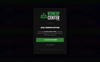 Remedy Center Cannabis & Smoke Shop of Vincennes website