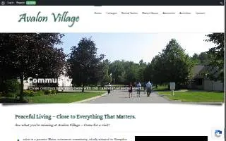Avalon Village website