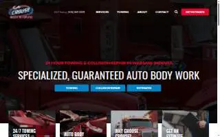 Crouse Body Shop, Inc & 24 Hour Towing website