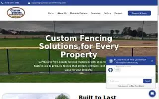 Custom Fencing website