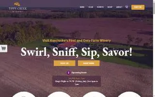 Tippy Creek Winery of La Porte website