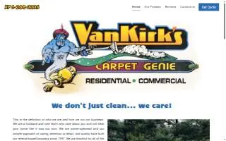 VanKirk's Carpet Genie website