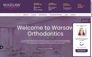 Warsaw Orthodontics website