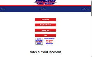Dirtbuster Car Wash of Washington website