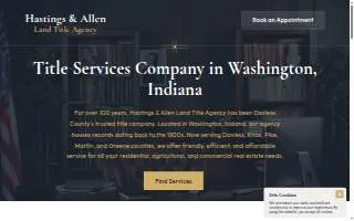 Hastings & Allen Land Title website
