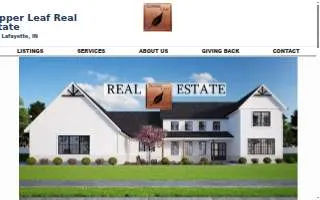 Copper Leaf Real Estate website