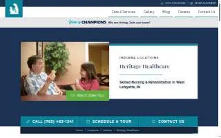 Heritage Healthcare website