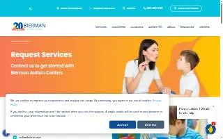 Bierman Autism Centers - Westfield website