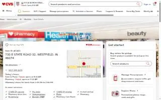 CVS Pharmacy website