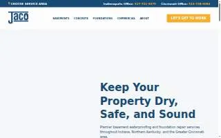 Jaco Waterproofing website