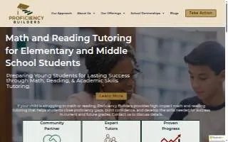 Proficiency Builders/College Tutors of Indiana website