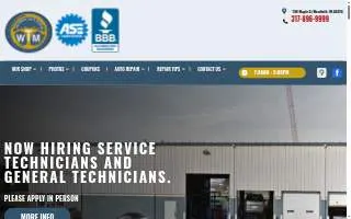 Westfield Tire and Muffler website