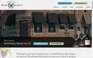 Westfield Wine Vault website