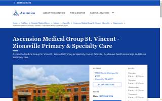 Ascension Medical Group St. Vincent - Zionsville Primary & Specialty Care