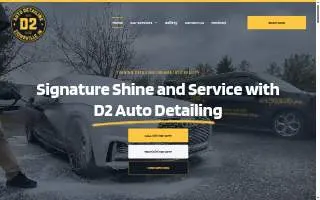D2 Auto Detailing website