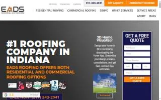 Eads Roofing & Exteriors of Zionsville website