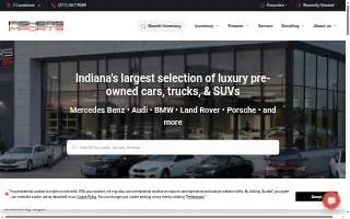Fishers Imports Luxury Used Cars website