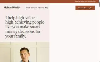 Hobbs Wealth Management website