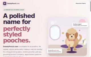 The Snazzy Pooch LLC website