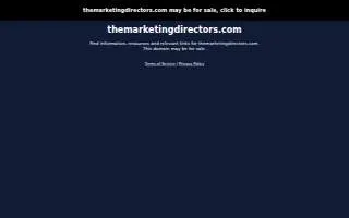 The Virtual Marketing Directors website