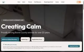 Zionsville Country Vet Clinic website