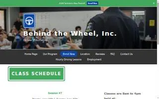 Behind the Wheel Driver Education of Arkansas City website