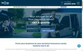 Inszone Insurance Services of Indio website