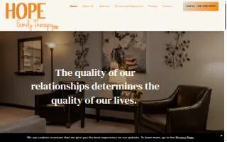 HOPE Family Therapy website