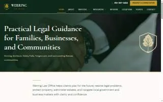Werring Law website