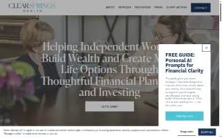 Clear Springs Wealth website
