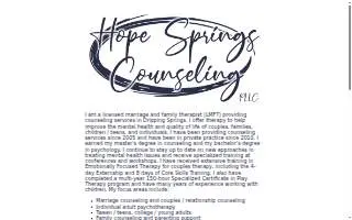 Hope Springs Counseling LLC of Bonner Springs website