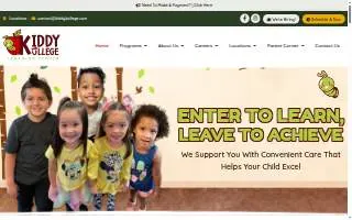 Kiddy Kollege Learning Center at Derby website